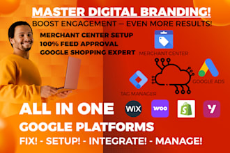 setup google merchant center and product feed optimization and ads account setup