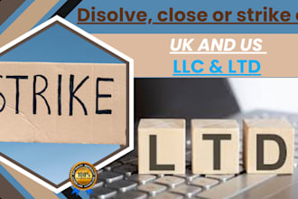 professionally dissolve, close or strike off your UK ltd company, vat, ds01