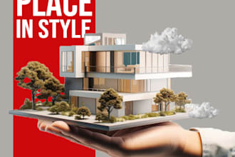 design professional real estate posters