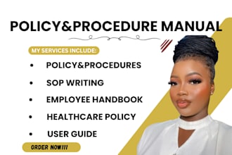 do customized sops, home care policies and procedures, employee handbook, ndls