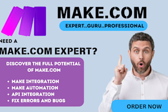 setup fix make com integromat zapier zap api made com automation webhook expert