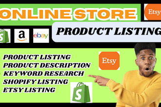 do shopify etsy ebay amazon dropshipping SEO product listing