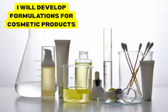 develop formulations for cosmetic products