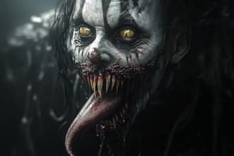 design a terrifying character for your horror story game or book