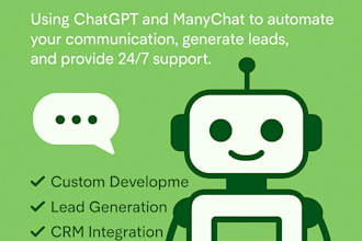 create ai chatbot for your business using chatgpt and manychat