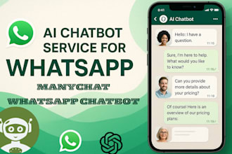whatsapp ai chatbot for your business using chatgpt and manychat tidio, chatfuel