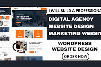 design agency website marketing website digital agency website using wordpress
