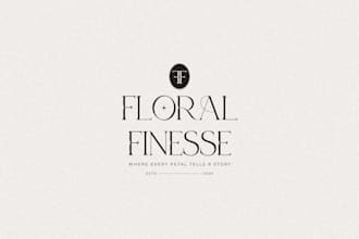 design a bespoke logo featuring custom typography
