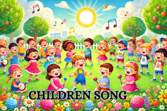 sing your children song nursery rhymes educational lullaby jingles male vocalist