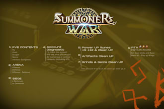 improve your account in summoners wars