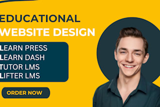 create your full learn dash lms website using tutor lms pro or buddyboss