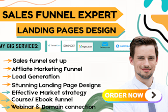 build systemio sales funnel go high level zoho CRM wix getresponse landing page