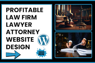 build profitable law firm lawyer attorney legal office website in wordpress