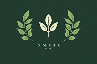 create a botanical boho logo design