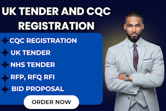 win UK tender, cqc registration, nhs tender, bid proposal, response to rfp, rfi