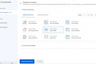setup api based integrations between zoho and your existing systems