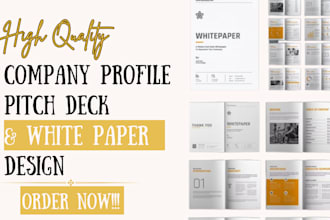 design a professional and modern white paper