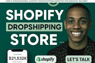 build high converting shopify dropshipping store create shopify website design