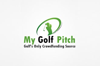 design crowdfunding dedicated golf logo