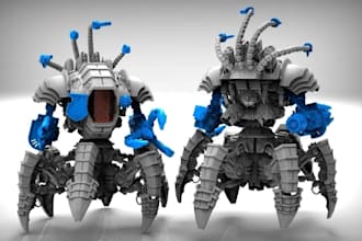 sculpt 3d model, characters, miniatures, action figures and toys for 3d printing