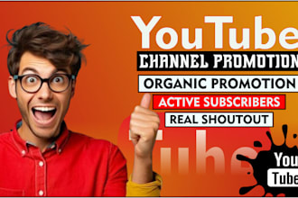 shoutouts your youtube video or channel with my 200k organic audience