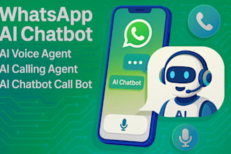 build whatsapp ai chatbot ai voice agent ai calling agent ai chatbot call bot