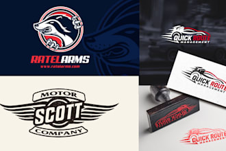 create a bold and modern logo for your automotive company