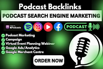promote search engine virtual event podcast marketing promotion on spotify music