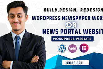create  newspaper website or news portal website using wordpress