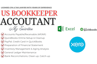 do bookkeeping, bank reconciliation, profit and loss in quickbooks online, xero