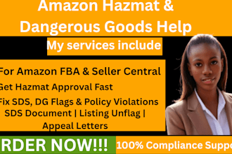 do amazon hazmat, sds, msds for amazon listing compliance safety data sheet