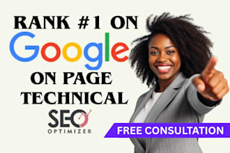 do onpage seo for wordpress, shopify, wix audit and optimize website technical