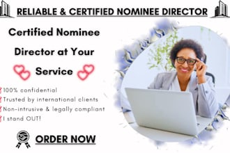 be your certified nominee director of your company, shareholder services