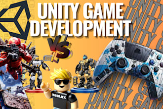 develop unreal engine 2d, 3d unity game, rpg, gta, cod, sci fi, roblox lego game