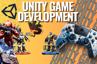 do 2d 3d multiplayer unity video game development, rpg cod sci fi animated game
