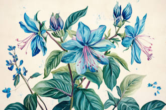 paint watercolour botanical illustrations