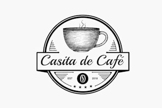 design amazing unique coffee on wheels logo