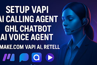 setup vapi ai calling agent, ghl chatbot ai voice agent make com vapi ai, retell