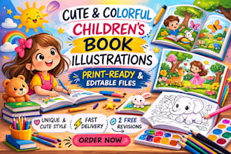 illustrate whimsical and professional children books