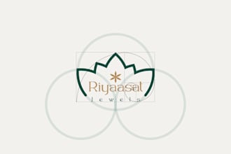 do premium logo design with golden ratio brand kit