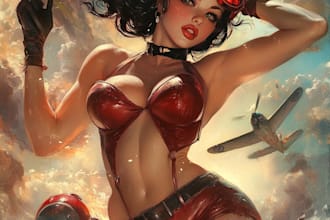 make a pin up girl and pin up girl illustration