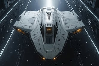 draw a sci fi spaceship art
