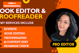 proofread ai content edit,fiction, memoir, nonfiction developmental book editing
