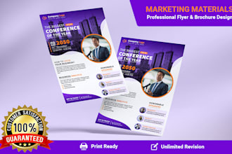 do a professional event, business, party flyer design or poster and brochure