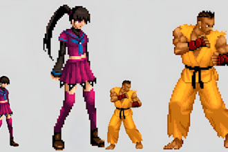 make nsfw pixel art, 2d sprite sheet, pixel character, pixel animation