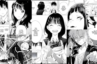draw anime manga sfw nsfw manga page comic illustration comic book storyboard