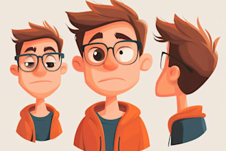 create cartoon character or avatar in vectors