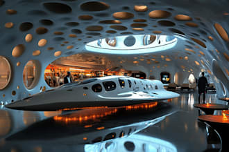 make a sci fi spaceship design of your choice