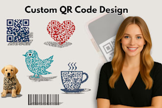 generate a custom qr code design with logo in 30 min