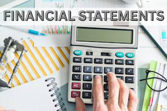 prepare financial statements, profit and loss, cashflow, personal finance